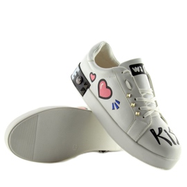 Hvide sneakers med T302 Hvide påskrifter 2