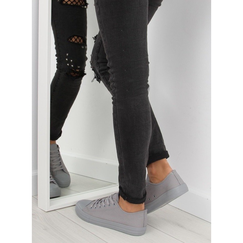 Grå kvinders monofarve grå NB176 grå sneakers 2