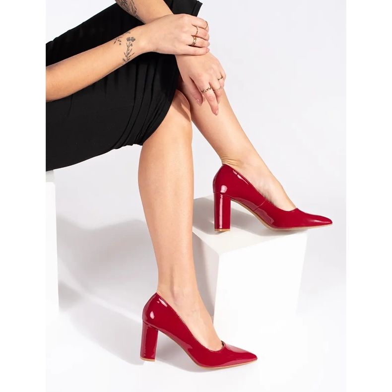 Seastar Elegante patentrøde højhælede pumps 1