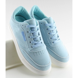 Blå ruskindssneakers til kvinder NB172 Blå hvid 2