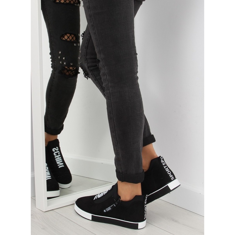Sorte wedge sneakers NB168 sorte 1