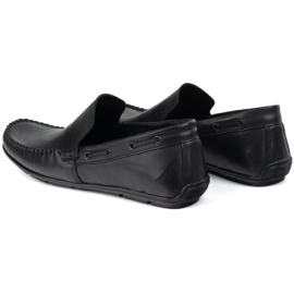Olivier Mænds læder moccasins 700knt sort 4