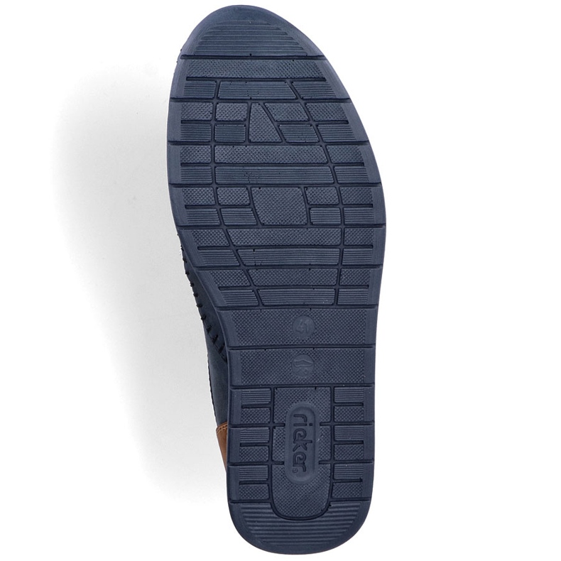 Mænds sko komfortable marineblå loafers rieker 11954-14 1