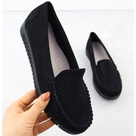Moccasins Openwork Looms Black Potocki 25-11316 sort 1