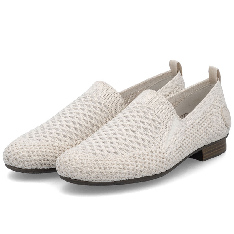 Kvinders tekstilsko Openwork Beige Rieker 51969-90 1