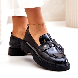 Vinceza 62187 lakerede moccasins sort 2
