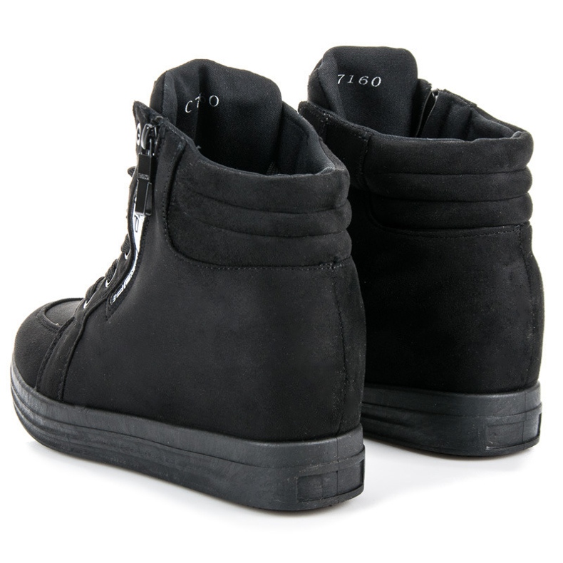 Suede sneakers sort 2