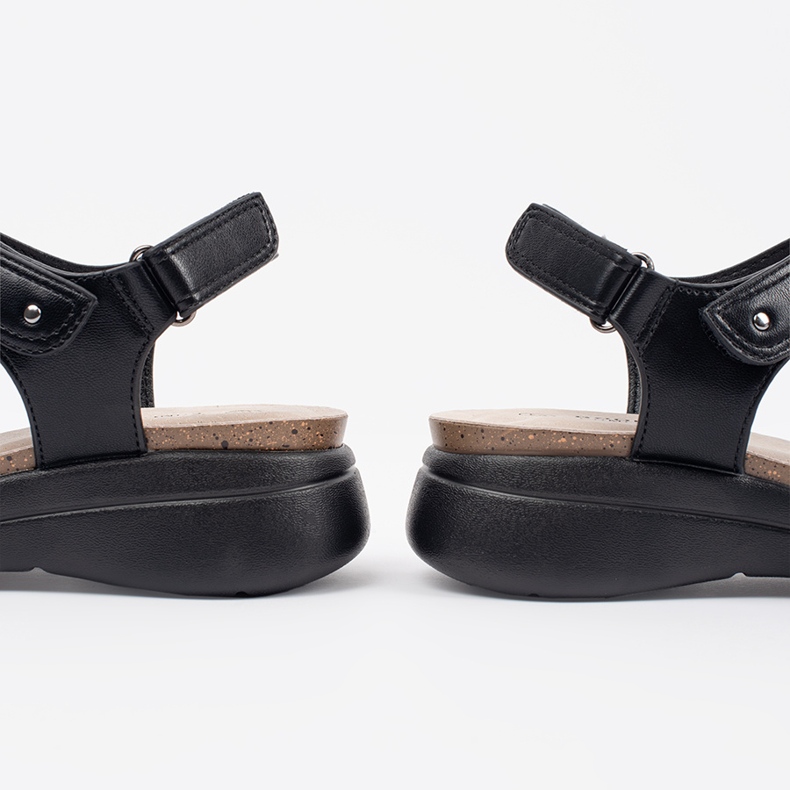 Goodin Komfortable sorte sandaler til kvinder 1