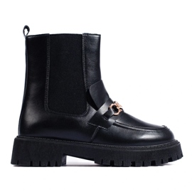 Slip-on poser på platformen sort 1