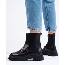 Slip-on poser på platformen sort 3