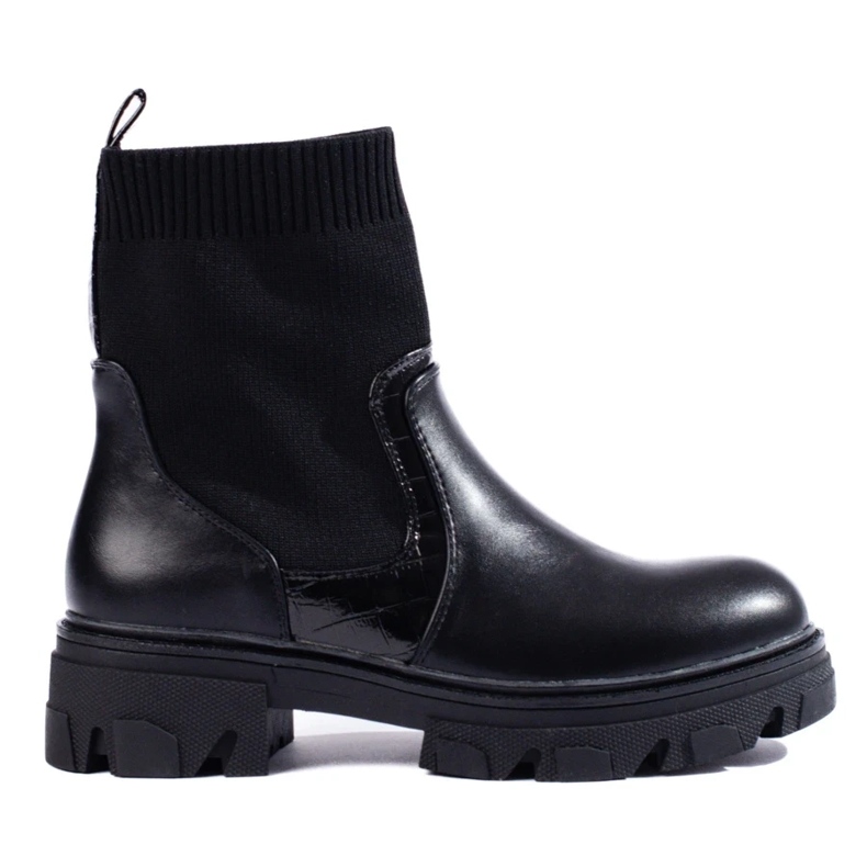 Slip-on støvler sort 2