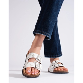 Moderigtige flip-flops hvid 2
