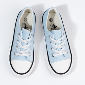 Vico blå børnesneakers med elastik 2