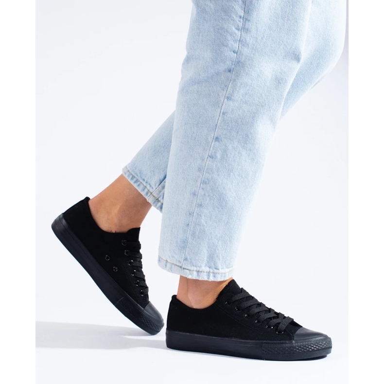 Klassiske damesneakers Vico sort 2
