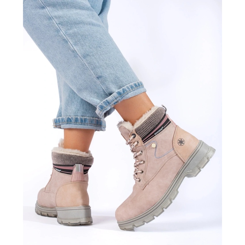 Isolerede damevandrestøvler beige 1