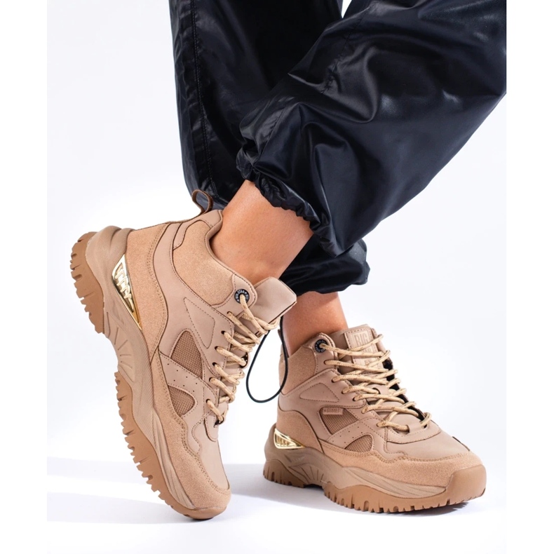 Big Star sneakers til kvinder KK274355 beige 1