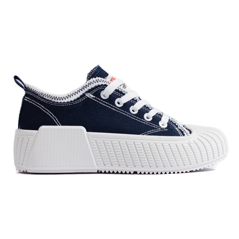 Seastar Shelovet marineblå sneakers med lav top til kvinder 1