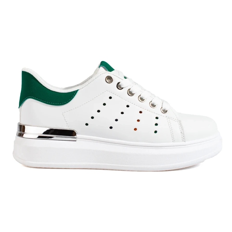 Shelovet hvide sneakers med tykke såler 1
