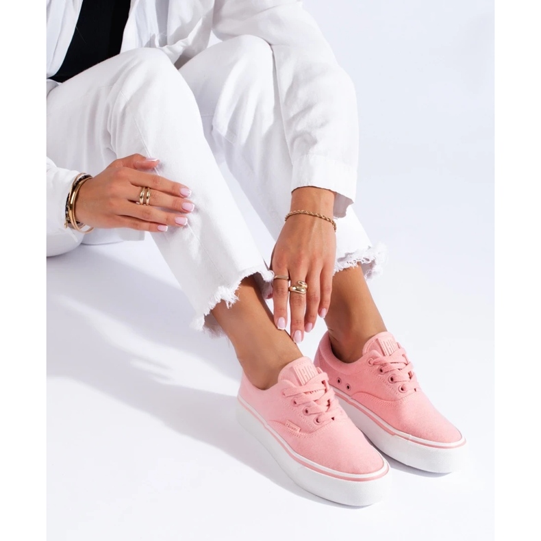 Pink sneakers til kvinder Big Star LL274147P lyserød 2