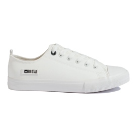 Hvide mænds sneakers lavet af økologisk læder Big Star KK174008 1