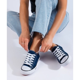 Klassiske marineblå sneakers 2