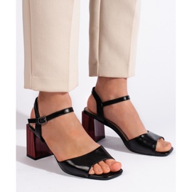 Goodin Elegante sorte højhælede damesandaler 2