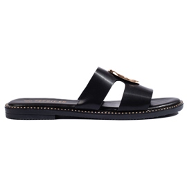 Klassiske sorte flip-flops til kvinder 1