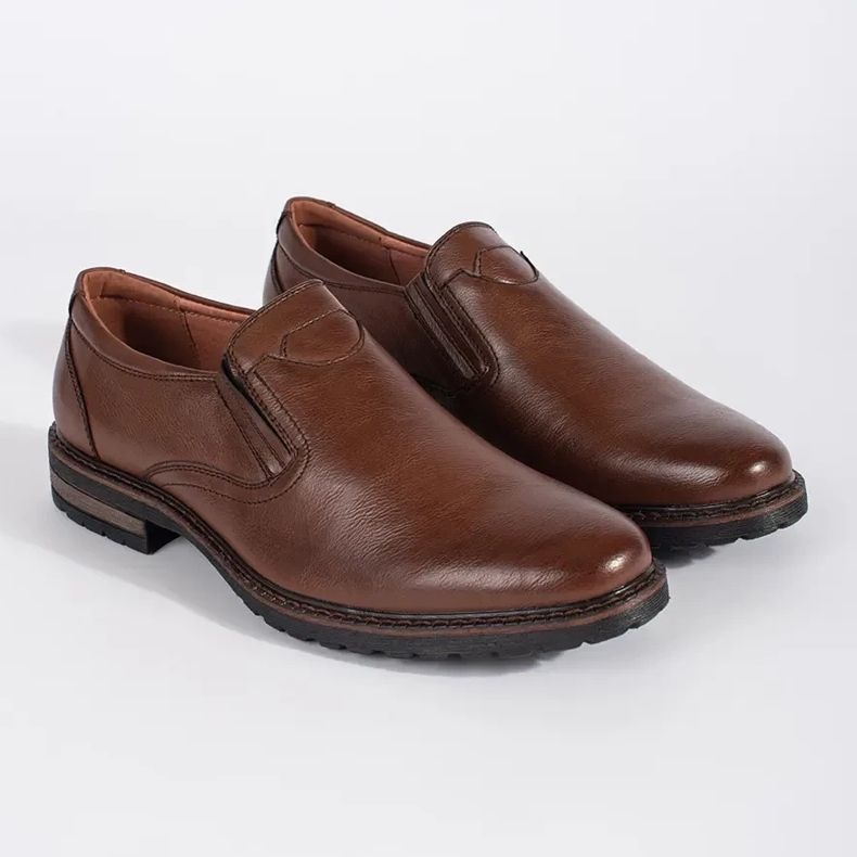 Brune slip-on sko til mænd 2