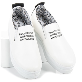 Mckeylor Slip-on sneakers på platformen hvid 1