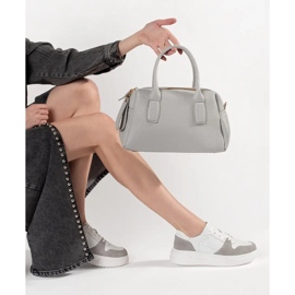 Goodin Hvide lædersneakers på platformen 1