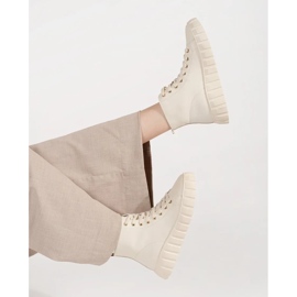 Goodin Højt lys -være kvinders sneakers på platformen beige 2