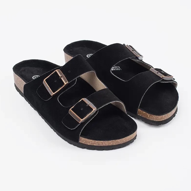 Goodin Sort læder flip flops 1