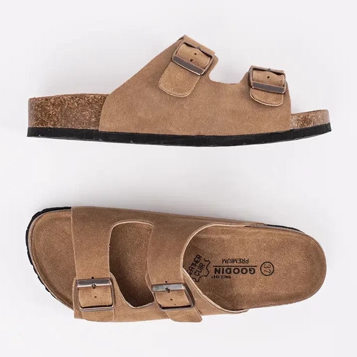 Goodin Brunt læder flip flops 1