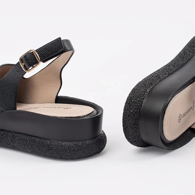 Goodin Sort komfortable kvinders sandaler 1