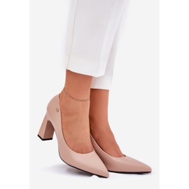 Vinceza Elegante pumper på Vincez 62221 Barb beige 1