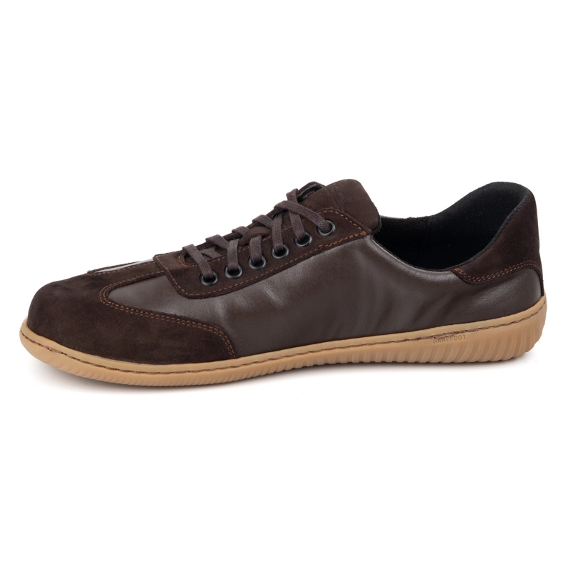 WASAK Barfodet mænds minimalistiske lædersko 0742W Brown brun 1