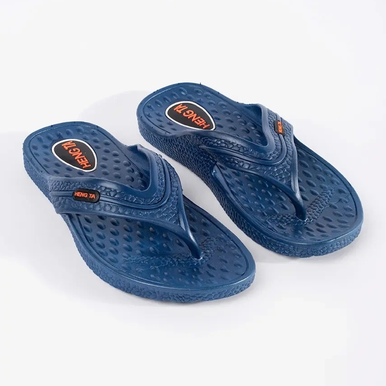 Blå mænds flip -flops 1