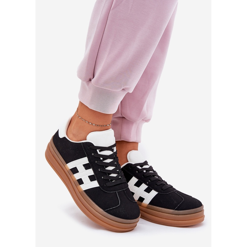 Platform sneakers til kvinder sorte 1