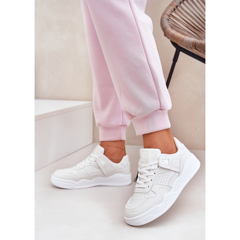 Kvinders sneakers sportssko med øko læder hvid 2