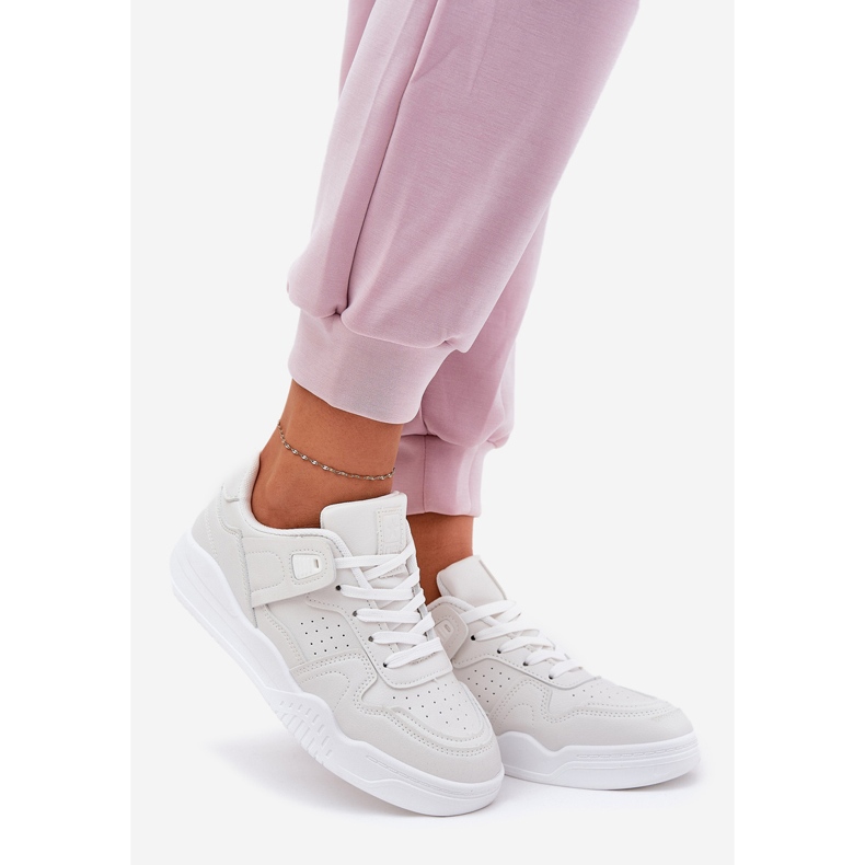 Kvinders sneakers sportssko med øko læder hvid 1