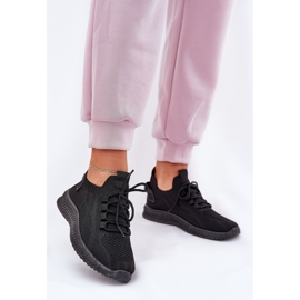 Sorte slip-on sportssko til kvinder 2