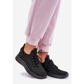 Sorte slip-on sportssko til kvinder 1