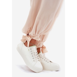 Kvinders sneakers på platform med Eco Leather Big Star RR274A295 White hvid 1