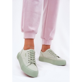 Materielle kvindes makker Sneakers Big Star RR274408 Green grøn 2