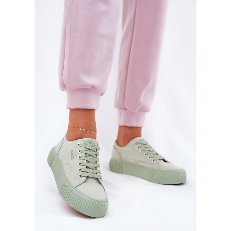 Materielle kvindes makker Sneakers Big Star RR274408 Green grøn 2