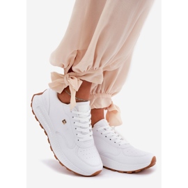 Letvægt kvinders sportssko Big Star RR274629 Hi-Polish White System hvid 1