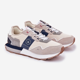 Mænds ruskind-sneakers på Big Star RR174471 Hi-Polish System System Platform grå 1