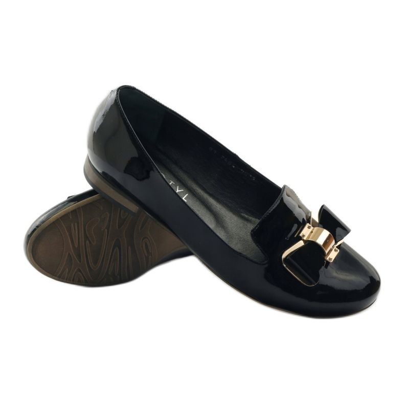 Pumps til kvinder Kotyl 3404 sort guld 3