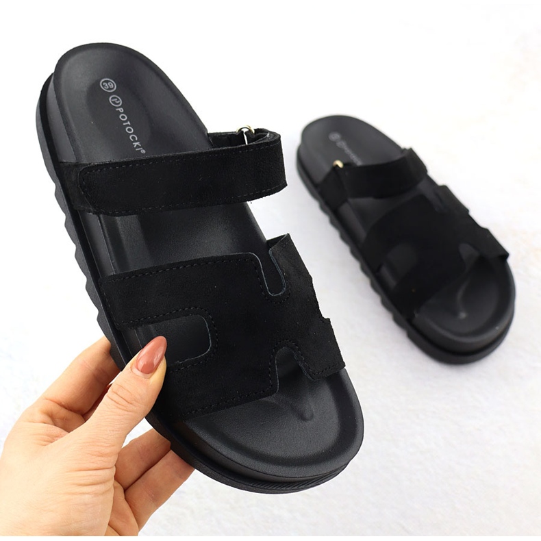 Kvinders hjemmesko Black Potocki GN17303 sort 1
