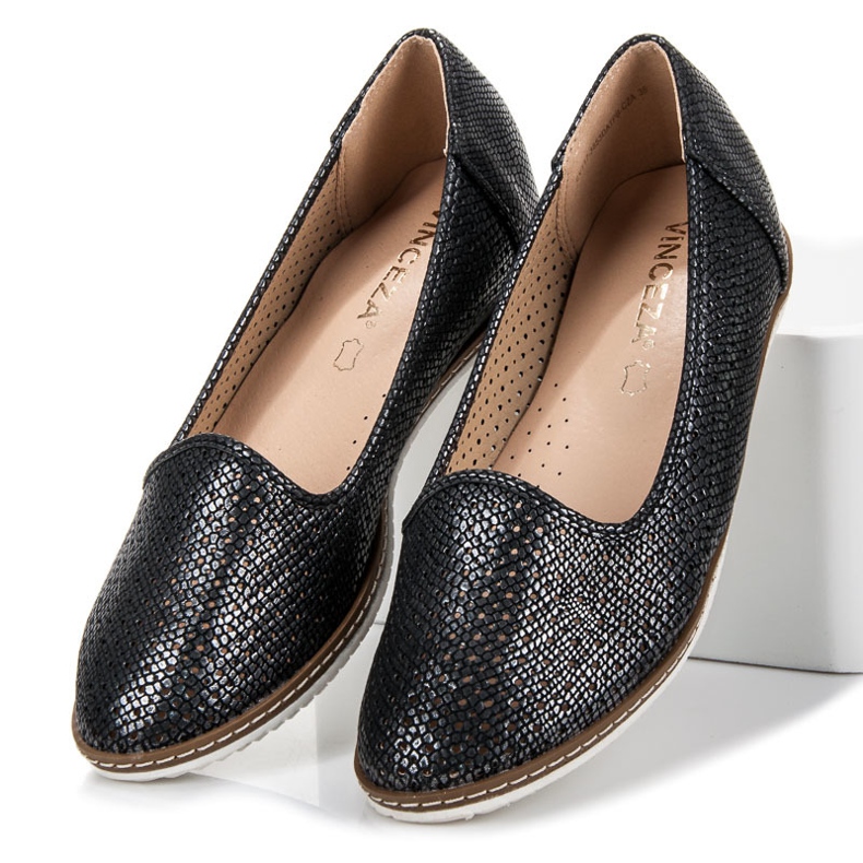 Vinceza Black Openwork Lords sort 1